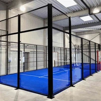 13,52 mm Padel korti temperli laminatlangan shisha