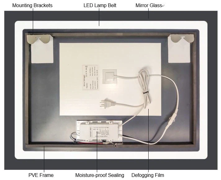 LED Mirror back design